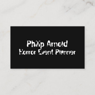Horror-Visitenkarte Visitenkarte