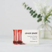 Horror von Tropfen Visitenkarte (Stehend Vorderseite)