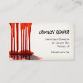 Horror von Tropfen Visitenkarte (Vorderseite)