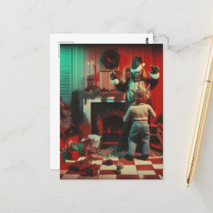 Horror Weihnachten Postkarte