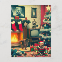 Horror Weihnachten Postkarte