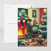 Horror Weihnachten Postkarte (Vorne/Hinten)