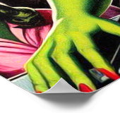 Horror Zombie Button-up Poster (Ecke)