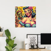 Horror Zombie Button-up Poster (Heimbüro)