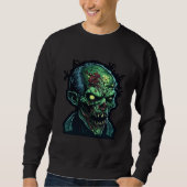 Horror Zombie Monster Nightmare Scary Terrifying H Sweatshirt (Vorderseite)