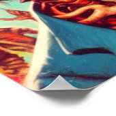 Horror Zombie Pinup Poster (Ecke)