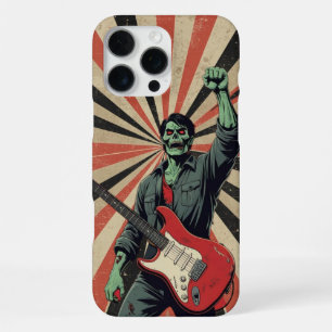 Horror Zombie Rock Gitarrist Sowjetische Kunst Mus iPhone 16 Pro Max Hülle