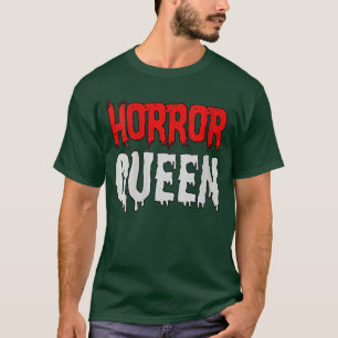 Horrorfilm-Fan Damen Horror Königin V-Ausschnitt F T-Shirt
