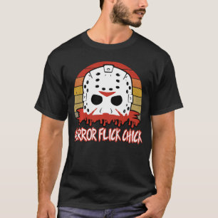 Horrorfilm Mädchen Damen 80er Slasher Horrorfilm T-Shirt