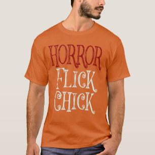 Horrorfilm Mädchen Gruseliger Halloween-Film-Enthu T-Shirt