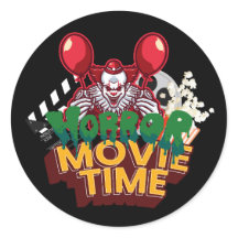 Horrorfilm-Zeit Clown-Aufkleber