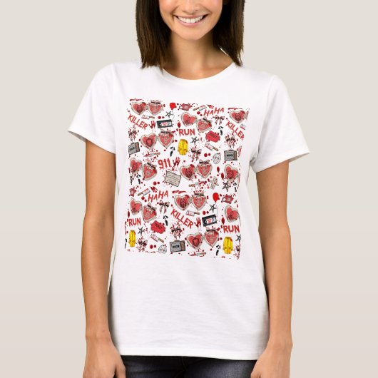 Horrorfilme Blutspritzer  T-Shirt (Vorderseite)