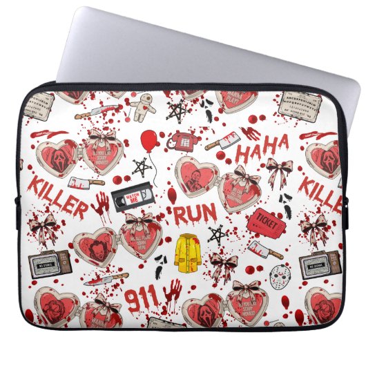 Horrorfilme mit Blutspritzern Killer Laptopschutzhülle (Vorderseite)