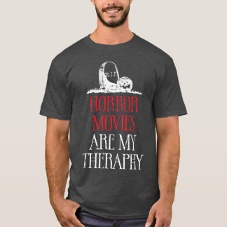 Horrorfilme sind meine Therapie retro T-Shirt