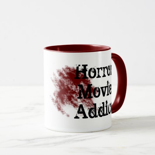 Horrorfilmsüchtiger Tasse (VorderseiteRechts)
