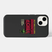 Horrorflix And Chill  iPhone Hülle (Rückseite (Horizontal))