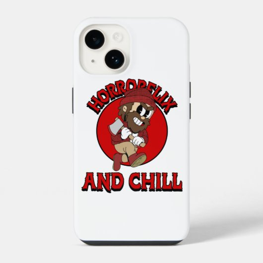 Horrorflix And Chill iPhone Hülle (Rückseite)