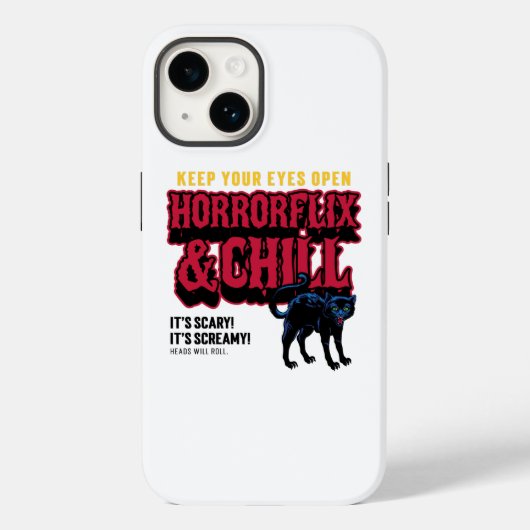 Horrorflix und Chill Case-Mate iPhone Hülle (Rückseite)