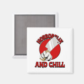 Horrorflix und Chill Magnet (Vorderseite/Rückseite)