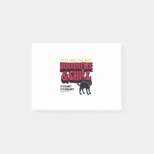 Horrorflix und Chill Post-it Klebezettel (Vorderseite)