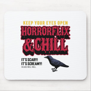 Horrorflix und chillen mousepad