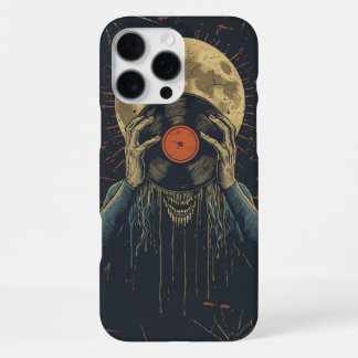 Horrormusik-Design für Halloween, DJs, Vinyl-Fans iPhone 16 Pro Max Hülle