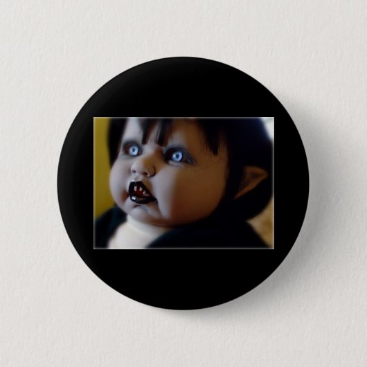 Horrorpuppen-Button Button (Vorderseite)