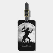 Horrorwerewolf-Vollmond-Umwandlung - cool Gepäckanhänger (Vorderseite vertikal)