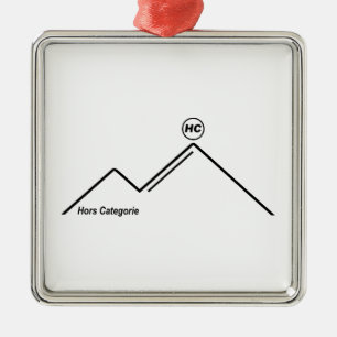 Hors Categorie Bergauffahrt Radfahren Ornament Aus Metall