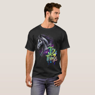 Hors T - Shirt Herren Pferde Leben
