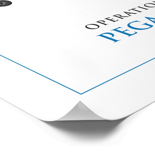 HORSA GLIDER - PEGASUS BRIDGE POSTER (Ecke)