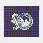 Horsburgh Clan Abzeichen Tartan Kariert Fleecedecke (Vorderseite (Horizontal))