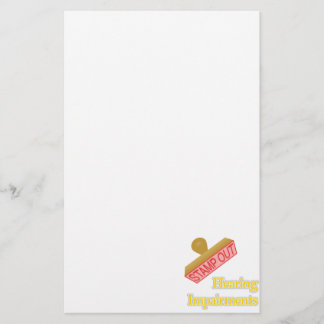 Hörschäden Briefpapier
