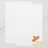 Hörschäden Briefpapier (Vorne/Hinten)