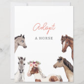 Horse Adoption Station Sign (Vorderseite)