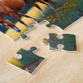 Horse and Flowers in a colorful meadow Puzzle (Seite)