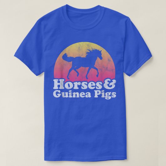 Horse and Guinea Pig Women or Girls Horses Guinea  T-Shirt (Design vorne)