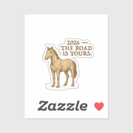 horse and motivational text sticker