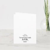 Horse and Rider Folded Card Ankündigung (Rückseite)