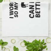 HORSE ARBEIT BESSERES LEBEN GESCHIRRTUCH (Gefaltet)