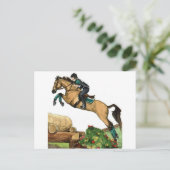 HORSE ART Eventing Postkarte (Stehend Vorderseite)