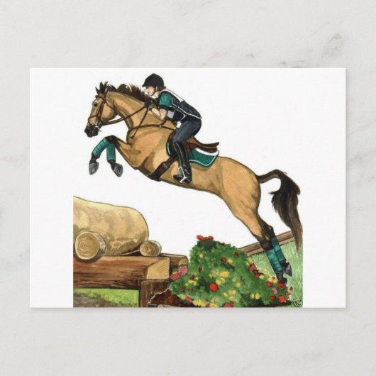 HORSE ART Eventing Postkarte (Vorderseite)