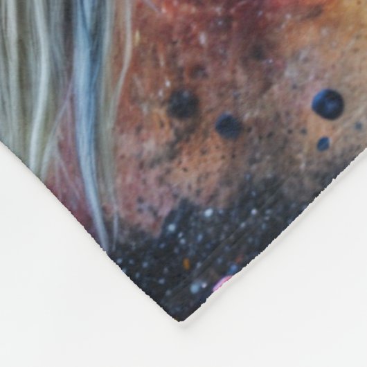 Horse Art Fleecedecke (Ecke)