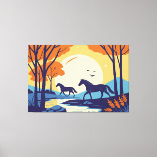 HORSE ART LEINWANDDRUCK