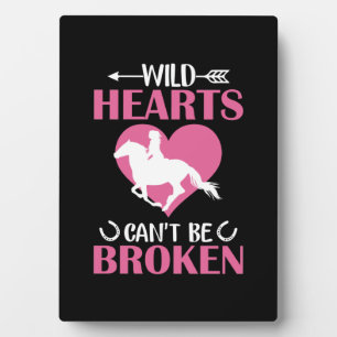 Horse Art Wild Hearts Can't Be Broken Fotoplatte
