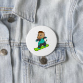 Horse as Snowboarder with Snowboard Button (Beispiel)