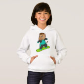 Horse as Snowboarder with Snowboard Hoodie (Vorne ganz)