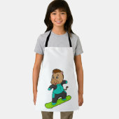 Horse as Snowboarder with Snowboard Schürze (Insitu)