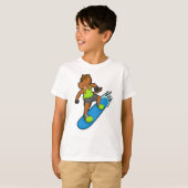 Horse as Snowboarder with Snowboard T-Shirt (Vorne ganz)