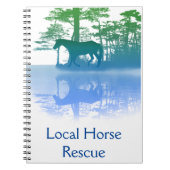 Horse At Twilight Notebook Notizblock (Vorderseite)